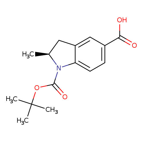(2S)-1-[(tert-butoxy)carbonyl]-2-methyl-2,3-dihydro-1H-indole-5-carboxylicacid