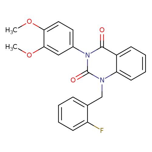 3-(3,4-dimethoxyphenyl)-1-[(2-fluorophenyl)methyl]-1,2,3,4-tetrahydroquinazoline-2,4-dione