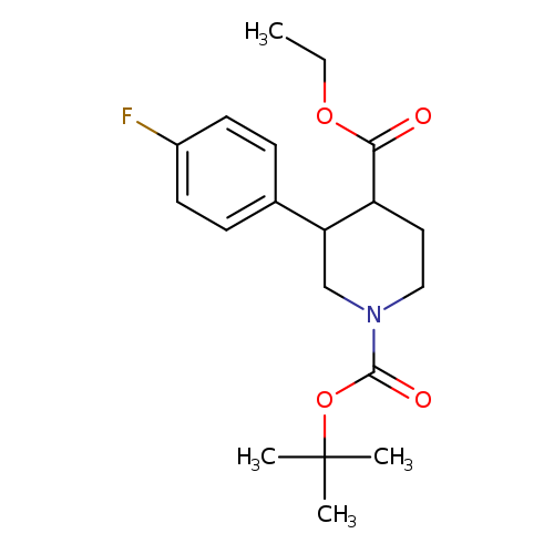 1-(Tert-butyl) 4-ethyl 3-(4-fluorophenyl)piperidine-1,4-dicarboxylate