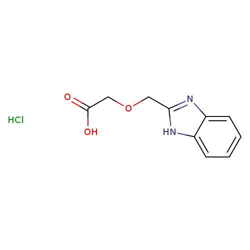 Acetic acid, (1H-benzimidazol-2-ylmethoxy)-, monohydrochloride