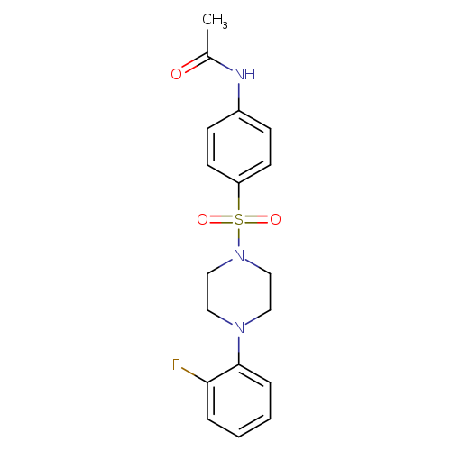 N-(4-{[4-(2-fluorophenyl)piperazin-1-yl]sulfonyl}phenyl)acetamide