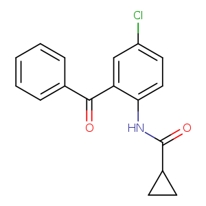 Cyclopropanecarboxamide, N-(2-benzoyl-4-chlorophenyl)-