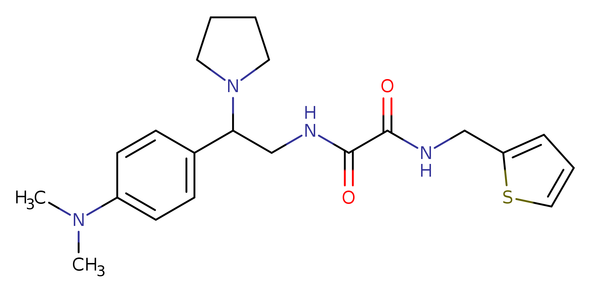N'-{2-[4-(dimethylamino)phenyl]-2-(pyrrolidin-1-yl)ethyl}-N-[(thiophen-2-yl)methyl]ethanediamide