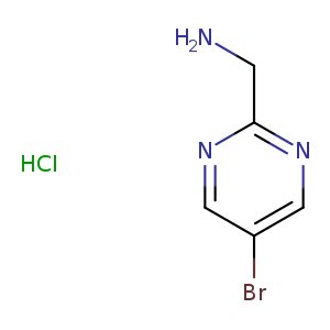2-Pyrimidinemethanamine, 5-bromo-, hydrochloride (1:1)
