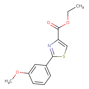 4-Thiazolecarboxylic acid, 2-(3-methoxyphenyl)-, ethyl ester