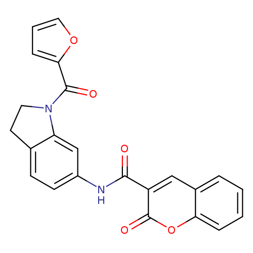 N-[1-(furan-2-carbonyl)-2,3-dihydro-1H-indol-6-yl]-2-oxo-2H-chromene-3-carboxamide