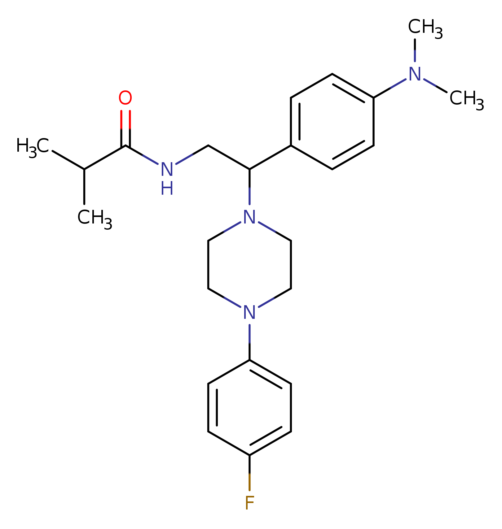N-{2-[4-(dimethylamino)phenyl]-2-[4-(4-fluorophenyl)piperazin-1-yl]ethyl}-2-methylpropanamide