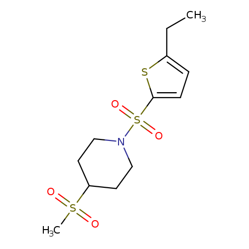 1-[(5-ethylthiophen-2-yl)sulfonyl]-4-methanesulfonylpiperidine