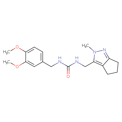 1-[(3,4-dimethoxyphenyl)methyl]-3-({2-methyl-2H,4H,5H,6H-cyclopenta[c]pyrazol-3-yl}methyl)urea