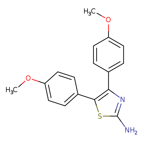 2-Thiazolamine, 4,5-bis(4-methoxyphenyl)-