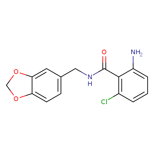 2-amino-N-(2H-1,3-benzodioxol-5-ylmethyl)-6-chlorobenzamide