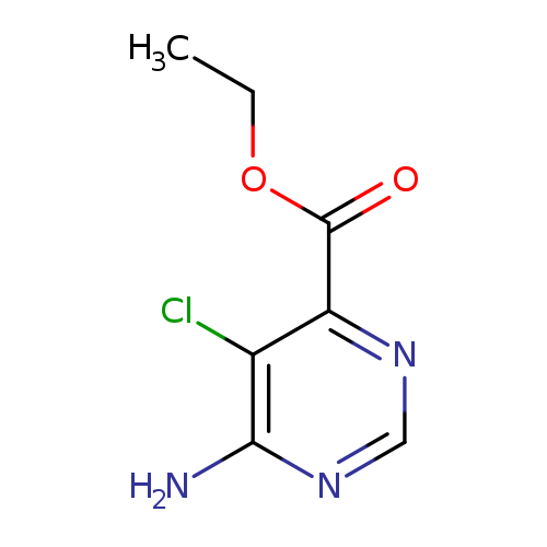 4-Pyrimidinecarboxylic acid, 6-amino-5-chloro-, ethyl ester