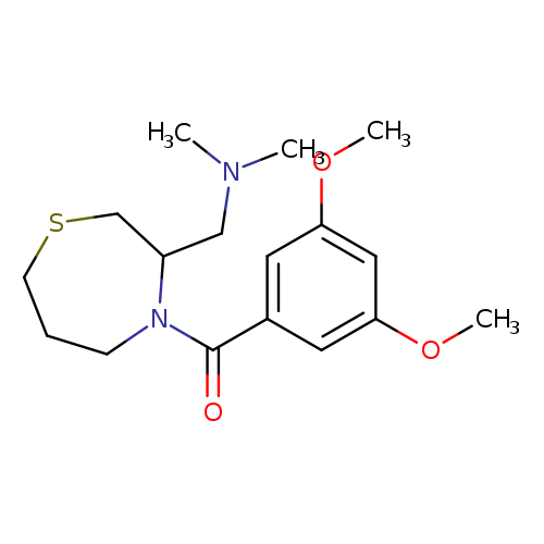 {[4-(3,5-dimethoxybenzoyl)-1,4-thiazepan-3-yl]methyl}dimethylamine
