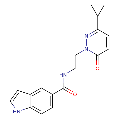 N-[2-(3-cyclopropyl-6-oxo-1,6-dihydropyridazin-1-yl)ethyl]-1H-indole-5-carboxamide