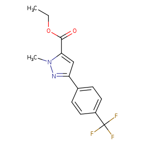 1H-Pyrazole-5-carboxylic acid, 1-methyl-3-[4-(trifluoromethyl)phenyl]-,ethyl ester