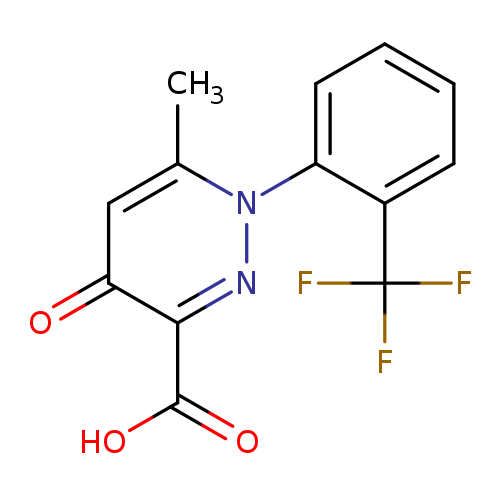 6-methyl-4-oxo-1-[2-(trifluoromethyl)phenyl]-1,4-dihydropyridazine-3-carboxylic acid