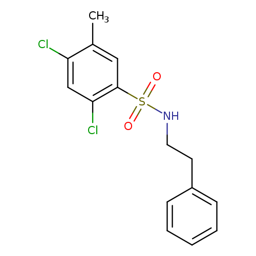 2,4-dichloro-5-methyl-N-(2-phenylethyl)benzene-1-sulfonamide