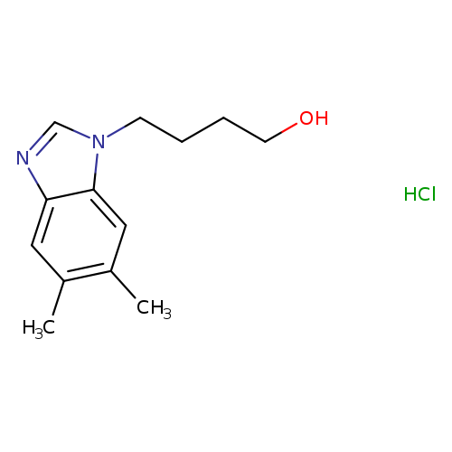 4-(5,6-dimethyl-1h-1,3-benzodiazol-1-yl)butan-1-ol hydrochloride