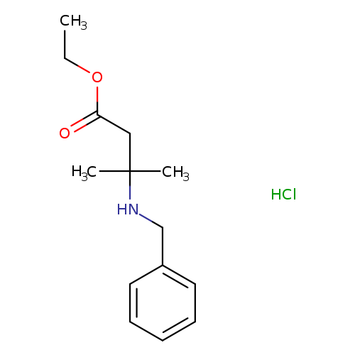 Ethyl 3-(benzylamino)-3-methylbutanoate hydrochloride