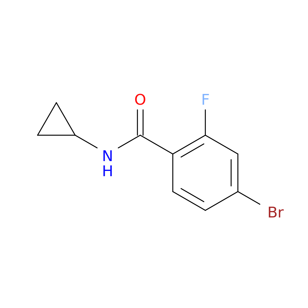 4-Bromo-N-cyclopropyl-2-fluorobenzamide