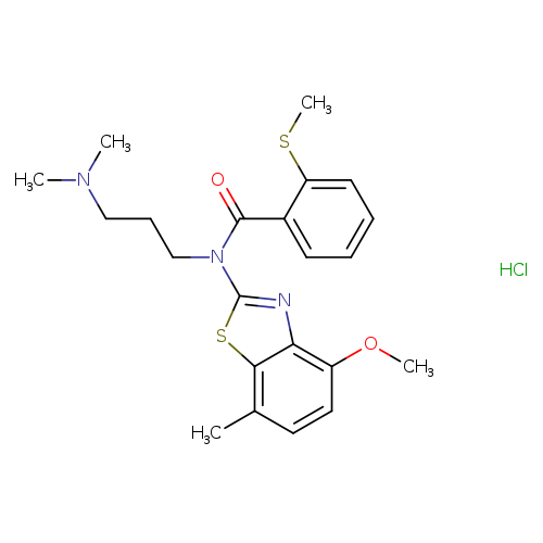 N-[3-(dimethylamino)propyl]-N-(4-methoxy-7-methyl-1,3-benzothiazol-2-yl)-2-(methylsulfanyl)benzamide hydrochloride