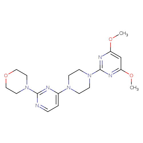 4-{4-[4-(4,6-dimethoxypyrimidin-2-yl)piperazin-1-yl]pyrimidin-2-yl}morpholine