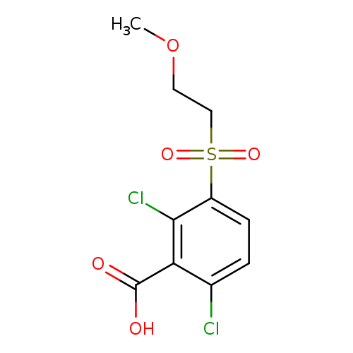 2,6-dichloro-3-(2-methoxyethanesulfonyl)benzoic acid