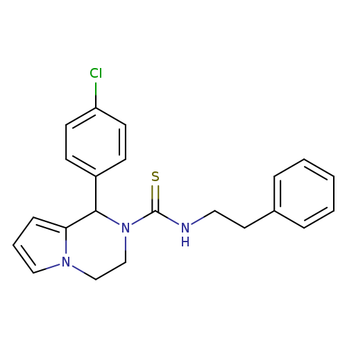 1-(4-chlorophenyl)-N-(2-phenylethyl)-1H,2H,3H,4H-pyrrolo[1,2-a]pyrazine-2-carbothioamide