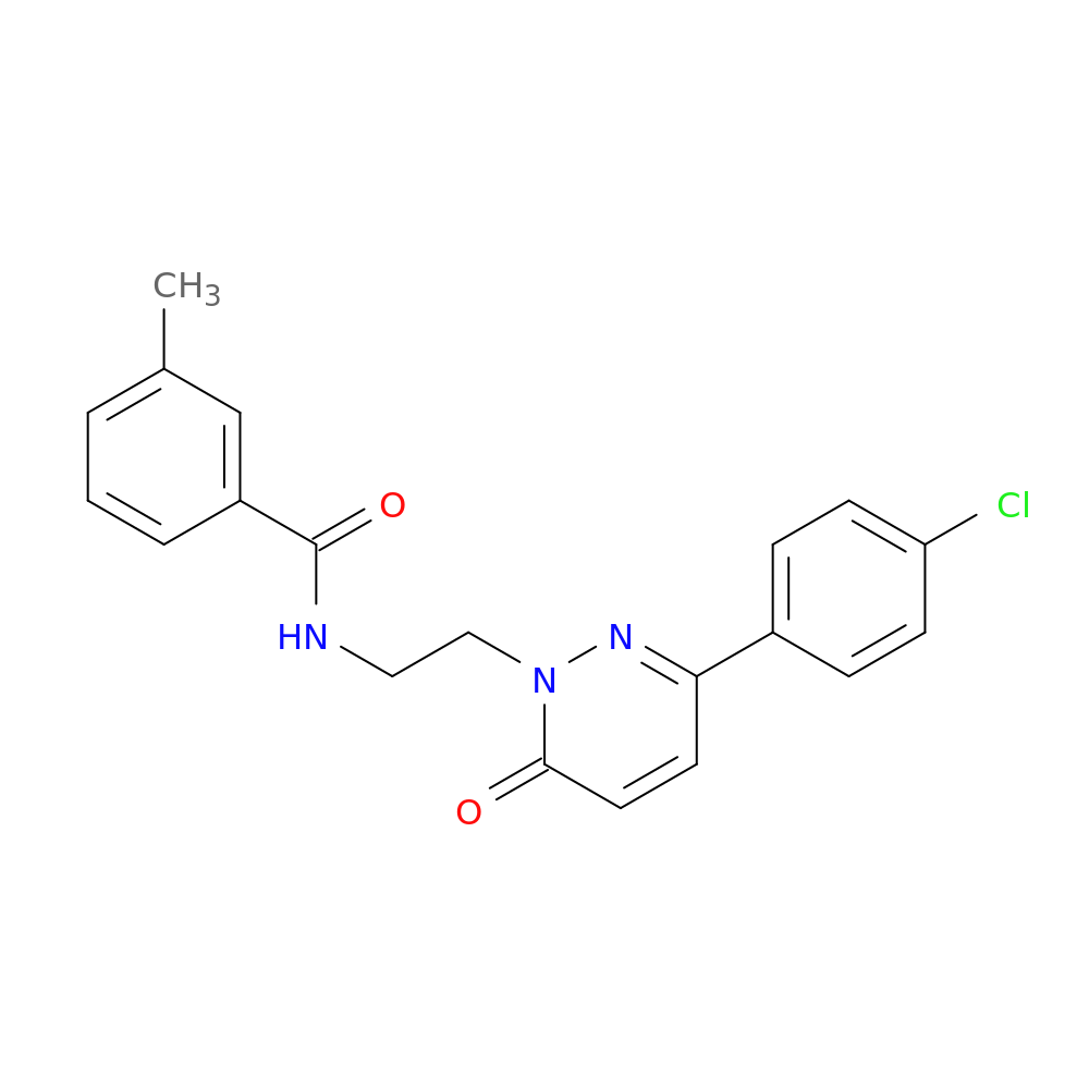 N-{2-[3-(4-chlorophenyl)-6-oxo-1,6-dihydropyridazin-1-yl]ethyl}-3-methylbenzamide
