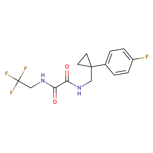 N'-{[1-(4-fluorophenyl)cyclopropyl]methyl}-N-(2,2,2-trifluoroethyl)ethanediamide