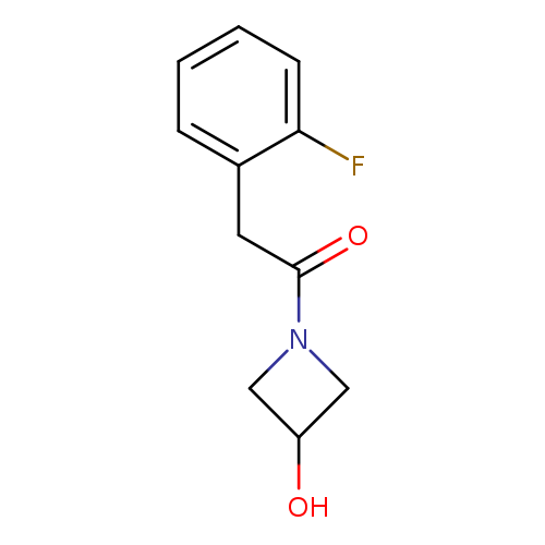 2-(2-fluorophenyl)-1-(3-hydroxyazetidin-1-yl)ethan-1-one