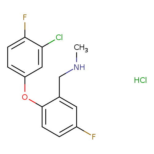 {[2-(3-chloro-4-fluorophenoxy)-5-fluorophenyl]methyl}(methyl)amine hydrochloride