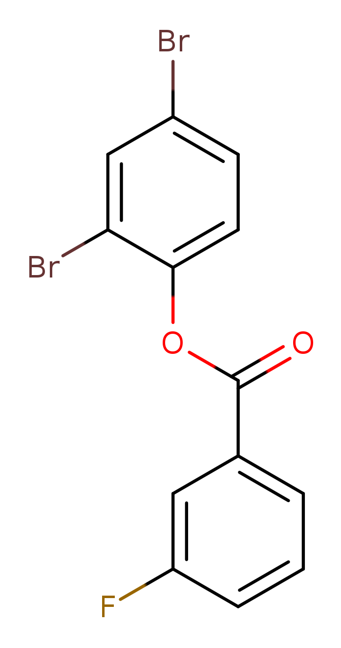 2,4-dibromophenyl 3-fluorobenzoate