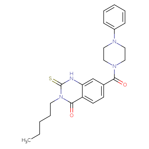 3-pentyl-7-(4-phenylpiperazine-1-carbonyl)-2-sulfanylidene-1,2,3,4-tetrahydroquinazolin-4-one