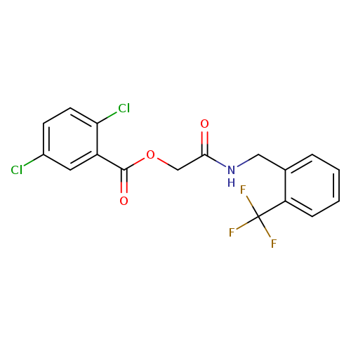 ({[2-(trifluoromethyl)phenyl]methyl}carbamoyl)methyl 2,5-dichlorobenzoate