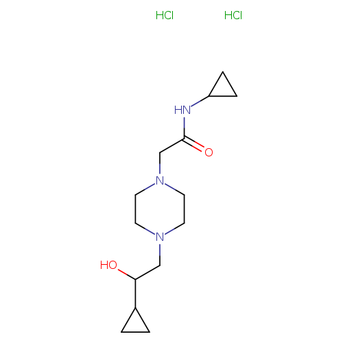 N-cyclopropyl-2-[4-(2-cyclopropyl-2-hydroxyethyl)piperazin-1-yl]acetamide dihydrochloride