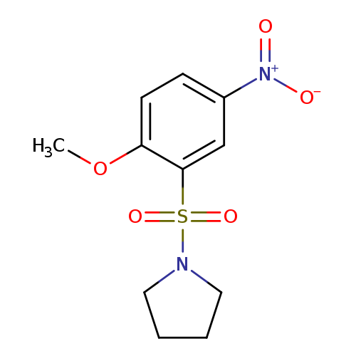 1-[(2-Methoxy-5-nitrobenzene)sulfonyl]pyrrolidine