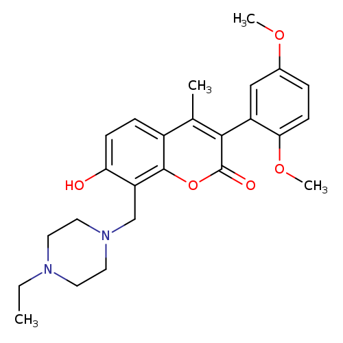 3-(2,5-dimethoxyphenyl)-8-[(4-ethylpiperazin-1-yl)methyl]-7-hydroxy-4-methyl-2H-chromen-2-one