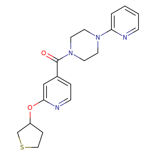 1-(pyridin-2-yl)-4-[2-(thiolan-3-yloxy)pyridine-4-carbonyl]piperazine