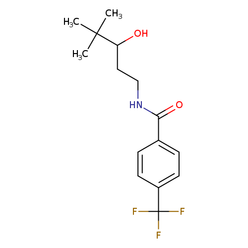 N-(3-hydroxy-4,4-dimethylpentyl)-4-(trifluoromethyl)benzamide