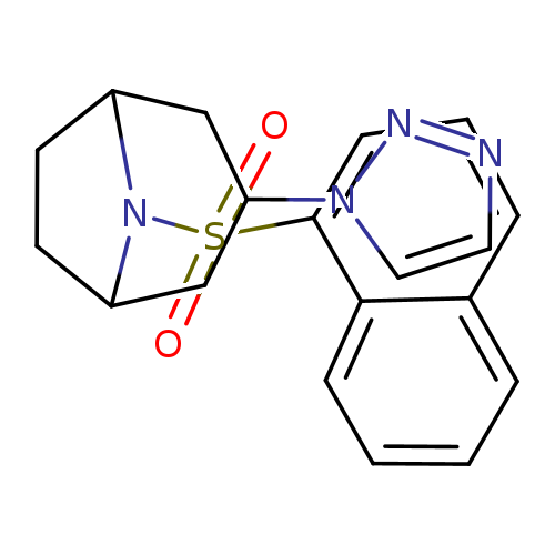 8-(naphthalene-1-sulfonyl)-3-(1H-1,2,3-triazol-1-yl)-8-azabicyclo[3.2.1]octane