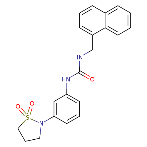 3-[3-(1,1-dioxo-1lambda6,2-thiazolidin-2-yl)phenyl]-1-[(naphthalen-1-yl)methyl]urea