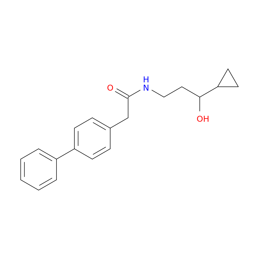 2-{[1,1'-biphenyl]-4-yl}-N-(3-cyclopropyl-3-hydroxypropyl)acetamide