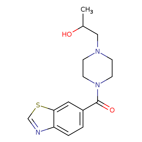 1-[4-(1,3-benzothiazole-6-carbonyl)piperazin-1-yl]propan-2-ol