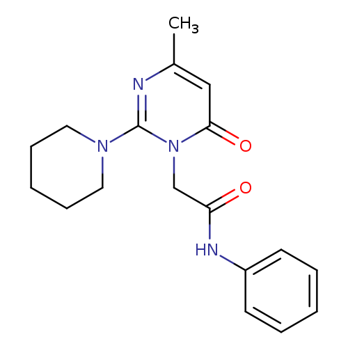 2-[4-methyl-6-oxo-2-(piperidin-1-yl)-1,6-dihydropyrimidin-1-yl]-N-phenylacetamide