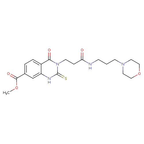 methyl 3-(2-{[3-(morpholin-4-yl)propyl]carbamoyl}ethyl)-4-oxo-2-sulfanylidene-1,2,3,4-tetrahydroquinazoline-7-carboxylate