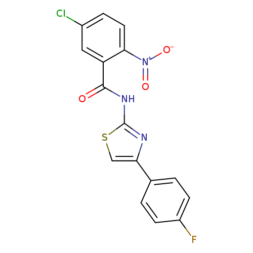 5-chloro-N-[4-(4-fluorophenyl)-1,3-thiazol-2-yl]-2-nitrobenzamide