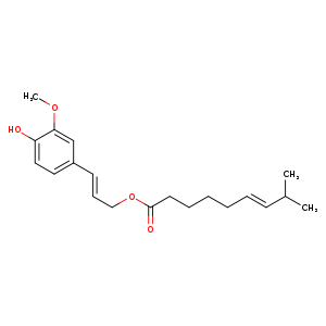 8-methyl-6E-nonenoicacid3-(4-hydroxy-3-methoxyphenyl)-2E-propen-1-ylester