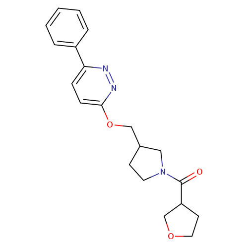 3-{[1-(oxolane-3-carbonyl)pyrrolidin-3-yl]methoxy}-6-phenylpyridazine