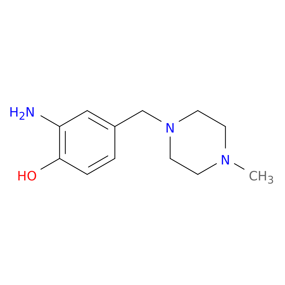 2-amino-4-[(4-methylpiperazin-1-yl)methyl]phenol